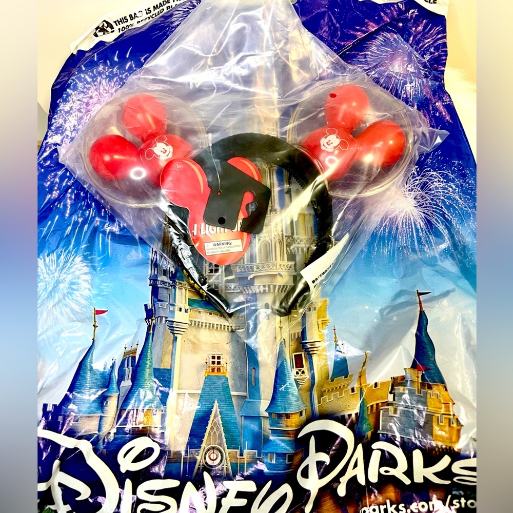 NEW Disney Mickey Mouse Balloon Light Up Christmas Ears - Picture 5 of 8
